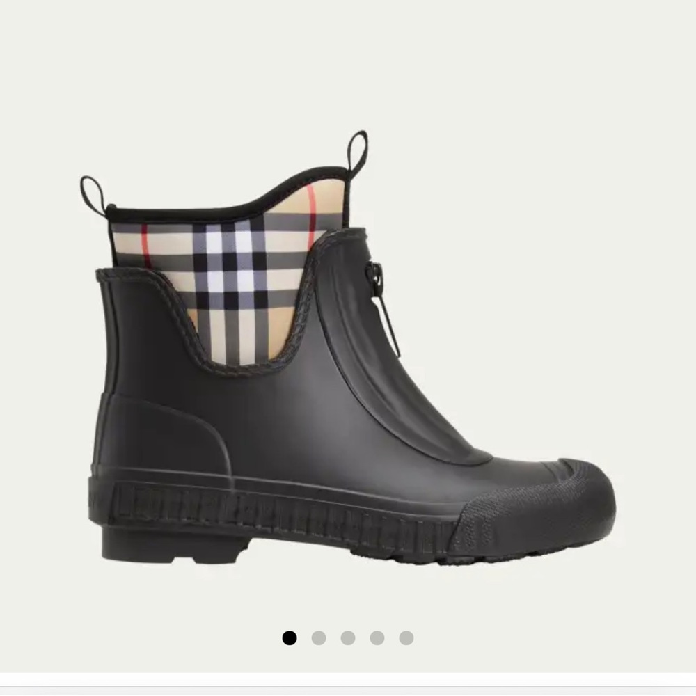 Burberry Flinton Check rain boots